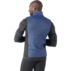 Gilet matelassé sans manches exclusif pour homme, col rond, nouvelle collection hiver, chaud, multi-panneaux, zippé, superposé - Product Image 6