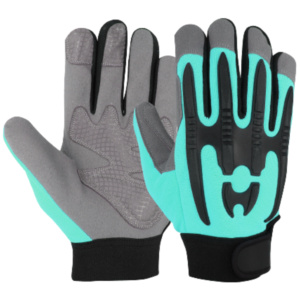 Heavy Duty Construction Safety Gloves Impact Resistant Reinforced Synthetic Leather Amara Mechanical Hand Gloves CE Certified - Product Image 2