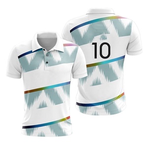 T-shirt polo de golf en coton pour hommes, chemises polo en microfibre personnalisées en coton de haute qualité brodées vierges pour hommes - Product Image 1