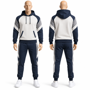Conjunto Deportivo para Hombre de Dos Piezas con Sudadera con Capucha y Pantalones Deportivos, Ideal para Entrenamiento al Aire Libre y Jogging - Product Image 2