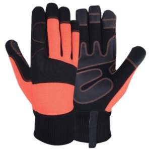 Guantes de Seguridad Resistentes a Impactos de Alta Calidad, Reforzados con Cuero Sintético, Látex y Amara, para Trabajo Mecánico - Product Image 1