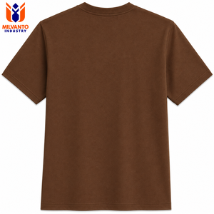Nuevo Diseño Personalizado 100% Algodón, Cuello Redondo con Cinta para el Cuello y Etiquetas Tejidas |   Camiseta Premium para Marcas de Ropa Urbana - Product Image 2