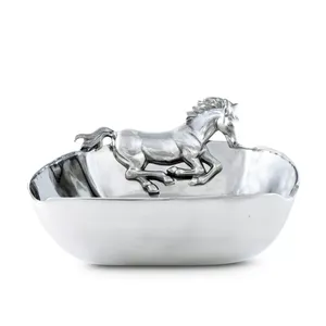 Cuenco Metálico Artesanal Premium con Silueta Irregular y Acabado Cepillado Táctil para un Estilo Moderno en el Hogar, Cuenco de Lujo Hecho a Mano - Product Image 4