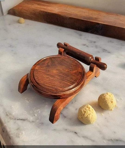 Ensemble Chakla Belan en bois d'acacia de qualité supérieure, planche à rouler les rotis artisanale, écologique, motif floral, fourni par le fabricant - Product Image 5