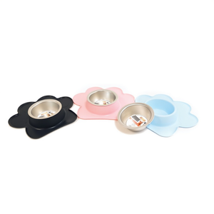 Ciotola per Animali Yommy 17cm in Acciaio Inox a Forma di Fiore per Gatti e Cani - Product Image 2