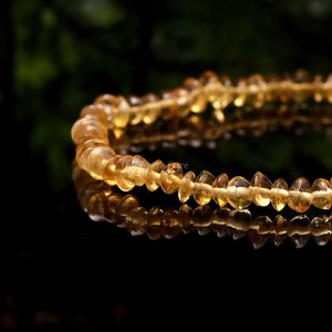 Bracelet en Citrine Naturelle Perlé Fait Main, Bracelet Extensible en Cristal de Guérison, Bracelet Délicat Unisexe en Pierres Précieuses, Bijoux en Pierres Naturelles - Product Image 4