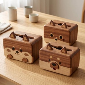 Porte-boîte à mouchoirs de qualité supérieure avec fente frontale, distributeur vertical de serviettes pour salle de bain - Product Image 1
