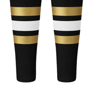 Men Black Gold Hockey <b>Socks</b> Polyester Sports Athletic <b>Long</b> <b>Socks</b> Team Match Uniform Training Wear Outdoor Performance Apparel - Product Image 4