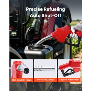 Avvolgitubo Carburante Resistente 1 Pollice x 50 Piedi, Avvolgimento Automatico a Molla, Girevole, 300 PSI, Acciaio al Carbonio - Product Image 5