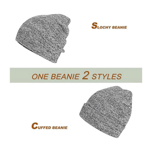 Vente en gros de bonnets de haute qualité avec logo jacquard personnalisé et doublure en satin à l'intérieur du bonnet - Product Image 2