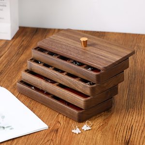 Rectangular <b>Storage</b> Organizer with Detachable Compartments for Rings Necklaces Bracelets Minimalist Design organizer box - Product Image 2
