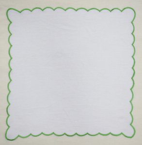 Servilleta Decorativa de Lino con Borde Festoneado, Servilleta de Lino Bordada de Primera Calidad para Eventos de Boda, Cenas en Hoteles - Product Image 4