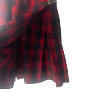 Jupe écossaise vintage des années 90 pour femmes, en laine rouge à carreaux, style kilt écossais, sur mesure OEM ODM