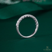 Bague Alliance de Luxe en Diamant de Laboratoire Rond Brillant 0,515 CT, Bijoux Fins pour Femme
