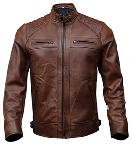 High Quality <b>Leather</b> <b>Jacket</b> Customized Logo <b>Leather</b> <b>Jacket</b> Fashion Clothing <b>Leather</b> <b>Jacket</b> For <b>Men</b> - Product Image 1