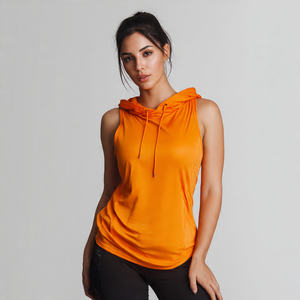 Hauts à capuche imprimés de haute qualité pour l'entraînement, pour femmes et hommes, sans manches, pour la musculation, streetwear en polaire - Product Image 1