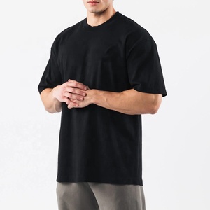 220GSM 250GSM 300GSM Drop Shoulder Graphic Heavyweight <b>Tshirts</b> Custom Streetwear Oversized T-shirt - Product Image 2