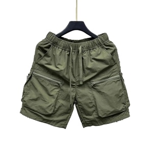 Pantalones Cortos Cargo Vintage Personalizados para Hombre 2025, con Múltiples Bolsillos, Cintura Elástica, Estilo Casual de Verano, Talla Grande, Delgados, Sueltos y Rectos - Product Image 3