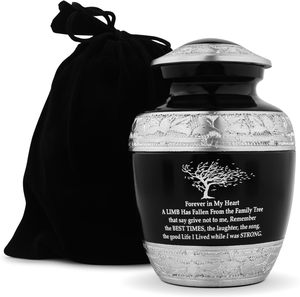 Highest Quality Art Deco Child Cremation Urns Handmade Metal Keepsake Human Ashes Pets Tabletop <b>Vase</b> Funeral 7 Inch - Product Image 5