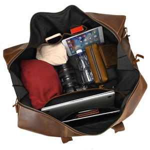 Best Seller Custom Logo Vintage Crazy Horse Leather Duffel Bag Mens <b>Travel</b> Weekend Overnight Luggage Business <b>Holdall</b> Sports Bag - Product Image 6