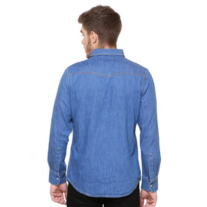 Customization Denim Long Sleeve <b>Mens</b> Casual Wear Fashion Cotton <b>Men</b> Denim <b>Jean</b> <b>Shirts</b> Multi Colored from Twin City - Product Image 3