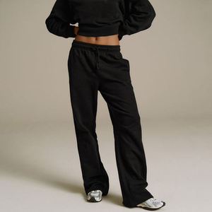 Nesta Sports Hot Selling Women’s Autumn <b>Jogger</b> Pants Casual Plain Cotton <b>Polyester</b> Oversized Loose Fit Drawstring Breathable - Product Image 2