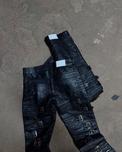 Chaqueta de Cuero para Hombre con Logotipo Personalizable - Chaqueta de PU Ajustada para Motociclismo, Ropa Urbana de Moda, Alta Calidad - Product Image 3