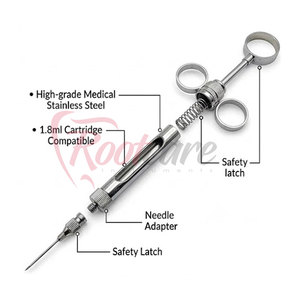 Seringue dentaire chirurgicale de qualité supérieure avec poignée ergonomique, fonctionnement fluide, pour usage professionnel - Product Image 6
