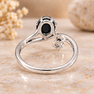 Pendientes de Plata con Piedras Preciosas Negras, Ónix Negro, Plata de Ley 925, Pendientes Elegantes para Mujer - Product Image 3