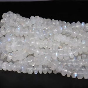 <b>Rainbow</b> Moonstone Beads 6-7 mm Smooth Rondelle 16 Inches Strands Natural Gemstone Flashy <b>Rainbow</b> Beads At Wholesale Price - Product Image 1