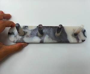 Support mural Art Déco en marbre naturel éco-responsable fait main TCE – Accessoire mural en pierre de qualité supérieure pour la maison et l'hôtel - Product Image 4