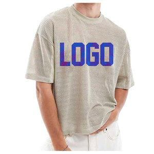 Camiseta de malla transpirable de poliéster de manga corta para hombre, talla grande, informal, con logotipo en relieve y estampado de personajes - Product Image 5
