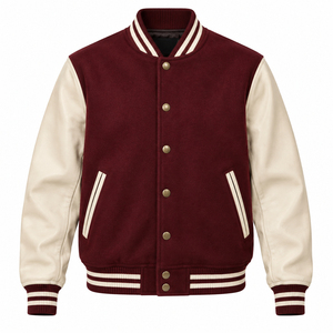 Chaqueta Varsity de Alta Calidad para Hombre, Estilo Urbano, Mangas Largas, Diseño Universitario de Béisbol, con Capucha Personalizada en la Parte Delantera, para Invierno - Product Image 2