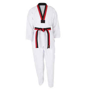 Uniforme de Taekwondo de Poliéster/Algodón de Primera Calidad con Logotipo Personalizable y Talla Ajustable - Ropa de Artes Marciales de Secado Rápido y Duradera - Product Image 1
