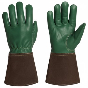 Guantes de soldadura de alta calidad, resistentes al calor, de cuero, con agarre flexible y costuras fuertes para un rendimiento duradero. - Product Image 1