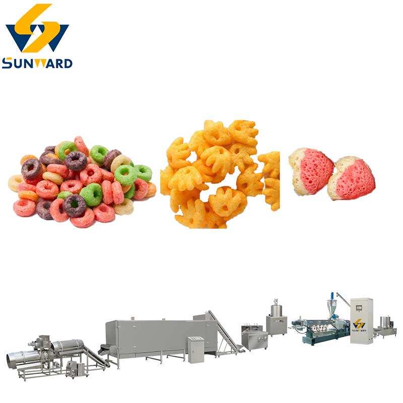 Factory Direct Supply Puffed Production Line / Snack Puffing Machine ...
