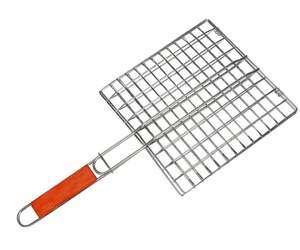 Panier de cuisson en acier inoxydable pour barbecue au gaz, barbecue au charbon de bois et applications de cuisson sur feu ouvert - Product Image 1