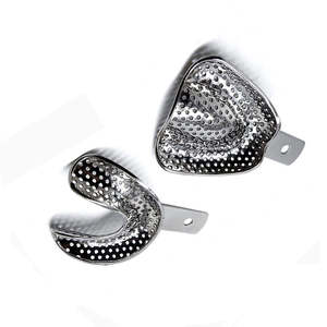 Bandeja de Impresión Dental Manual de Acero Inoxidable de Alta Calidad - Diseño Perforado Preciso, Juego de Instrumentos Reutilizables para Uso Hospitalario - Product Image 3