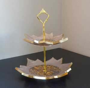 Handmade Eco-Friendly Resin Cake Stand Set of 2 Elegant Design for <b>Birthday</b> Cakes Wedding Desserts Cupcakes Party Table <b>Decor</b> - Product Image 2