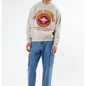 Men's 100% Cotton Hoodies Sweatshirts Heavy Weight <b>Thick</b> <b>Fleece</b> Oversized Digital Puff Printed Knitted Pullover - Product Image 3
