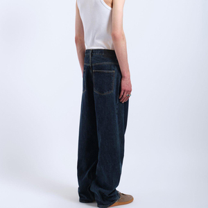 Pantalones Vaqueros Cargo para Hombre con Logotipo Bordado Personalizado, Cintura Baja, Pierna Ancha, Estilo Urbano, Tallas Grandes, Holgados e Informales - Product Image 3