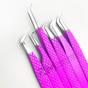 Pince à épiler antistatique en acier inoxydable de précision RMI, pointe lisse, outils de maquillage professionnels, longueur 10 mm, extension de cils - Product Image 5
