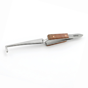 Precision High Performence Nafko Industry Model NK-8423 Cross Locking Tweezer Hole 90 Degree 160mm Stainless Steel Jewelry <b>Tools</b> - Product Image 1