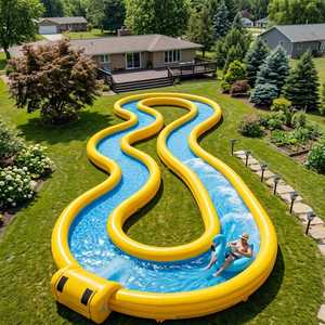 <span class=keywords><strong>Piscine</strong></span> gonflable géante Lazy River, parc aquatique de jardin, balles à bulles, <span class=keywords><strong>piscine</strong></span> gonflable extérieure avec jeux aquatiques <span class=keywords><strong>pour</strong></span> enfants et adultes - Product Image 2