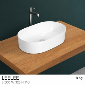LEELEE NSF Certified Modern Polished Vessel Basin with Single Hole Lever Faucet and <b>Drainer</b> <b>for</b> Bathroom Table Top Installation - Product Image 3