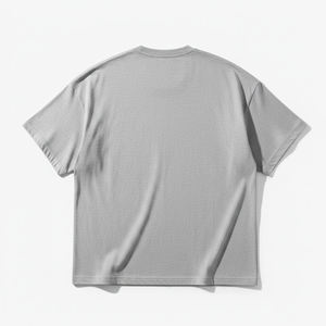 Custom Heavyweight Men's Oversized Knitted Cotton Anti-Pilling Acid Wash Vintage Drop Shoulder Blank Streetwear T-<b>Shirt</b> OEM - Product Image 1