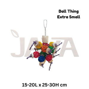 Jouets pour oiseaux en bois écologiques Java avec design léger et durable Ball Thing XS - Product Image 2