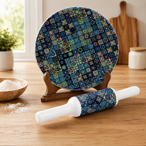 Rodillo de amasar Chakla Belan de Falah International, utensilio de cocina, tabla para amasar, herramienta para hacer chapati, fábrica OEM, encantador rodillo Chakla Belan - Product Image 1