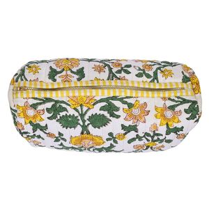 Sac bandoulière matelassé en coton imprimé à la main avec fermeture éclair, motif floral tendance, sac banane - Product Image 2