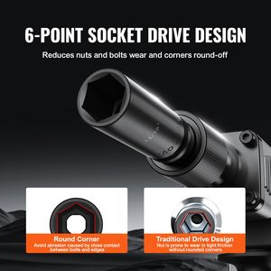 Set di 43 Pezzi per Riparazione Auto, Chiavi a Bussola da 1/2'' con Inserti Profondi e Poco Profondi SAE 3/8'' 1 1/2'' a 6 Punte in Acciaio al Cromo Molybdeno - Product Image 5